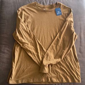 Brand New George Brand Long Sleeve Crew Tee in Brown size XXL